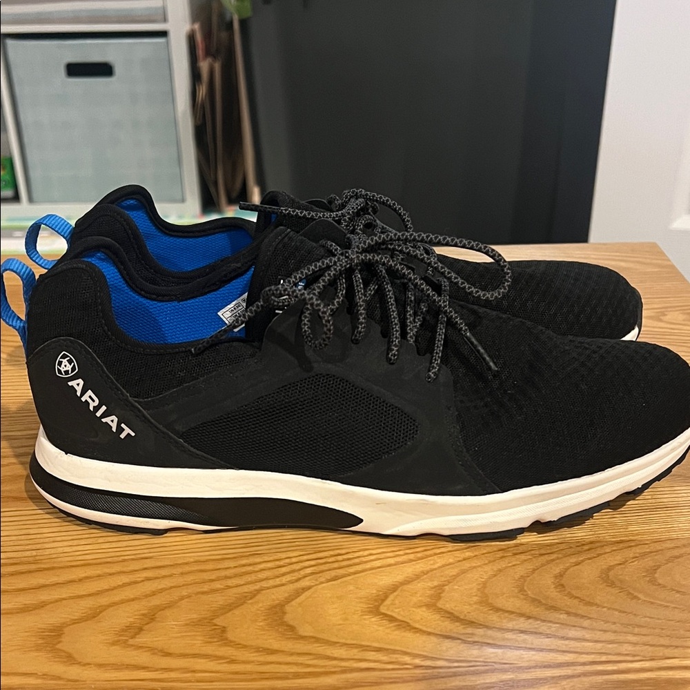 Ariat Men's Black and Blue Athletic Shoes